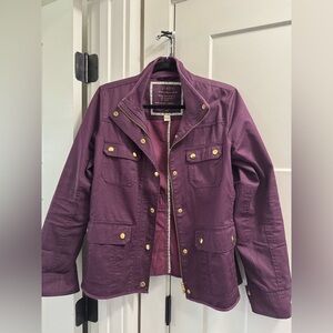 J.Crew Factory Resin-coated twill jacket